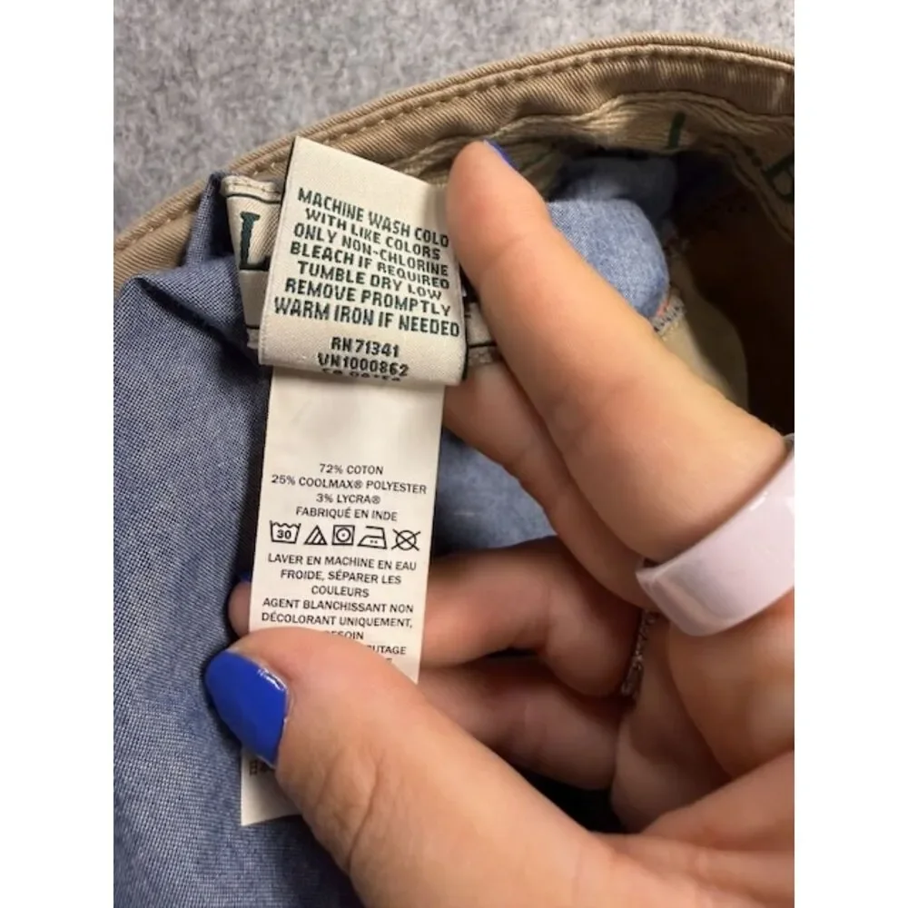 L.L.Bean Mens 42W Khaki Shorts 7